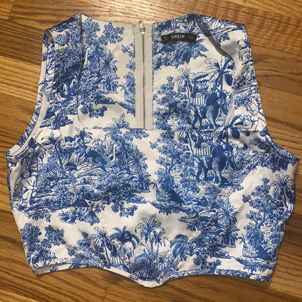 Angel Cropped SHEIN Top